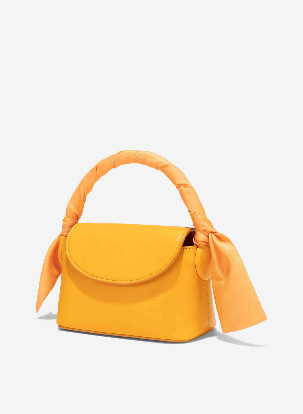 Silk Scarf Mini Bag - MES 0241 - Orange - vascara.com