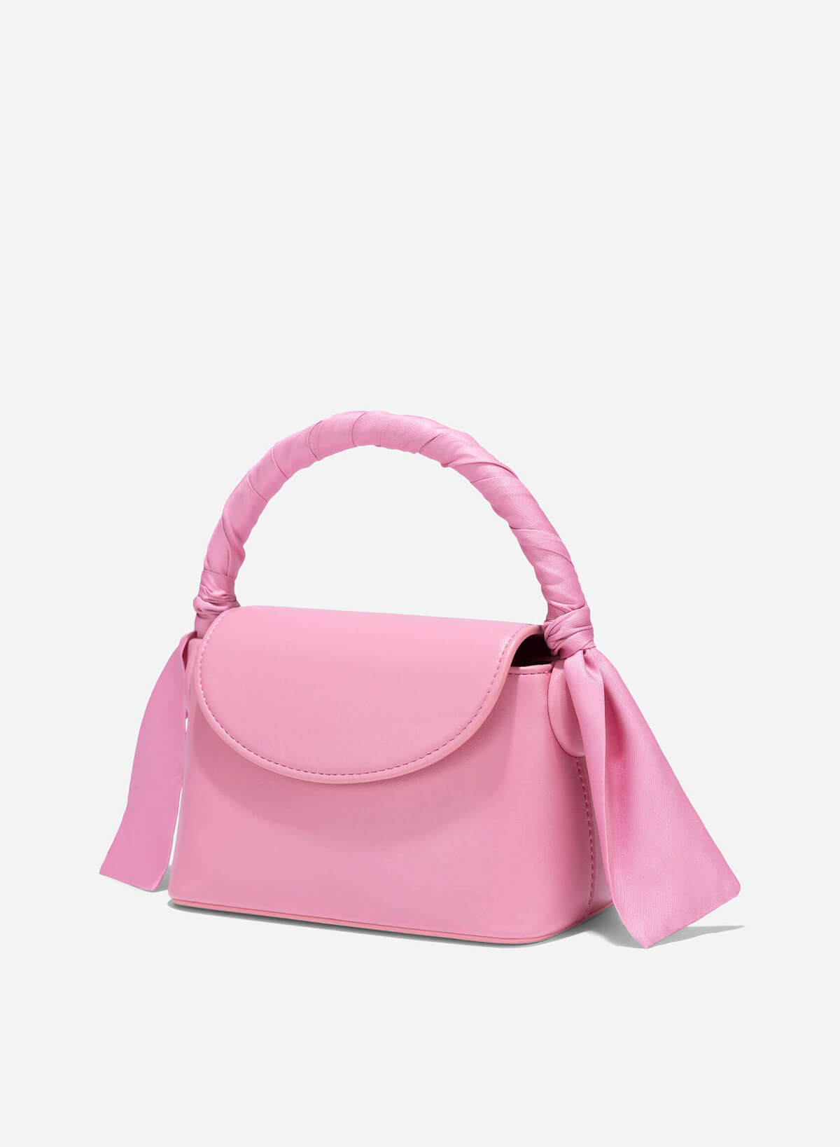 Silk Scarf Mini Bag - MES 0241 - Pink - vascara.com