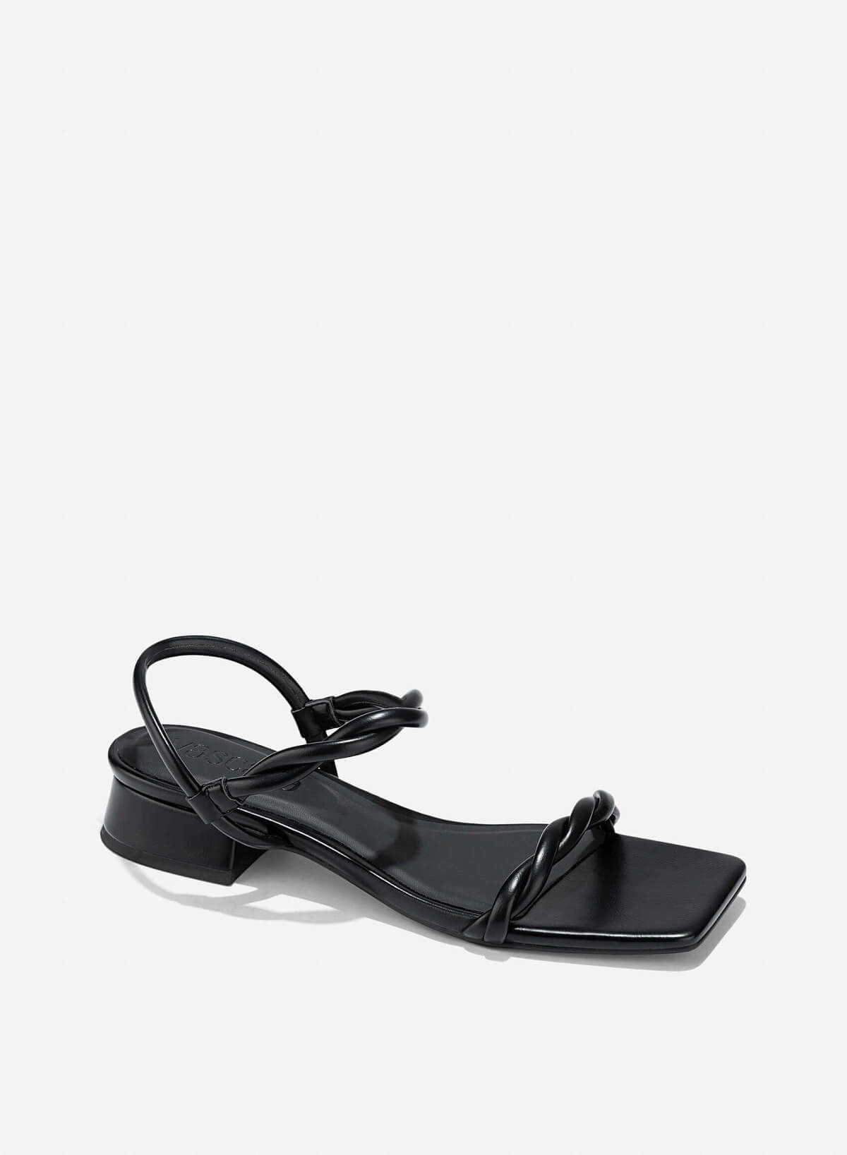 Twisted Strap Sandals - SDL 0343 - Black - vascara.com