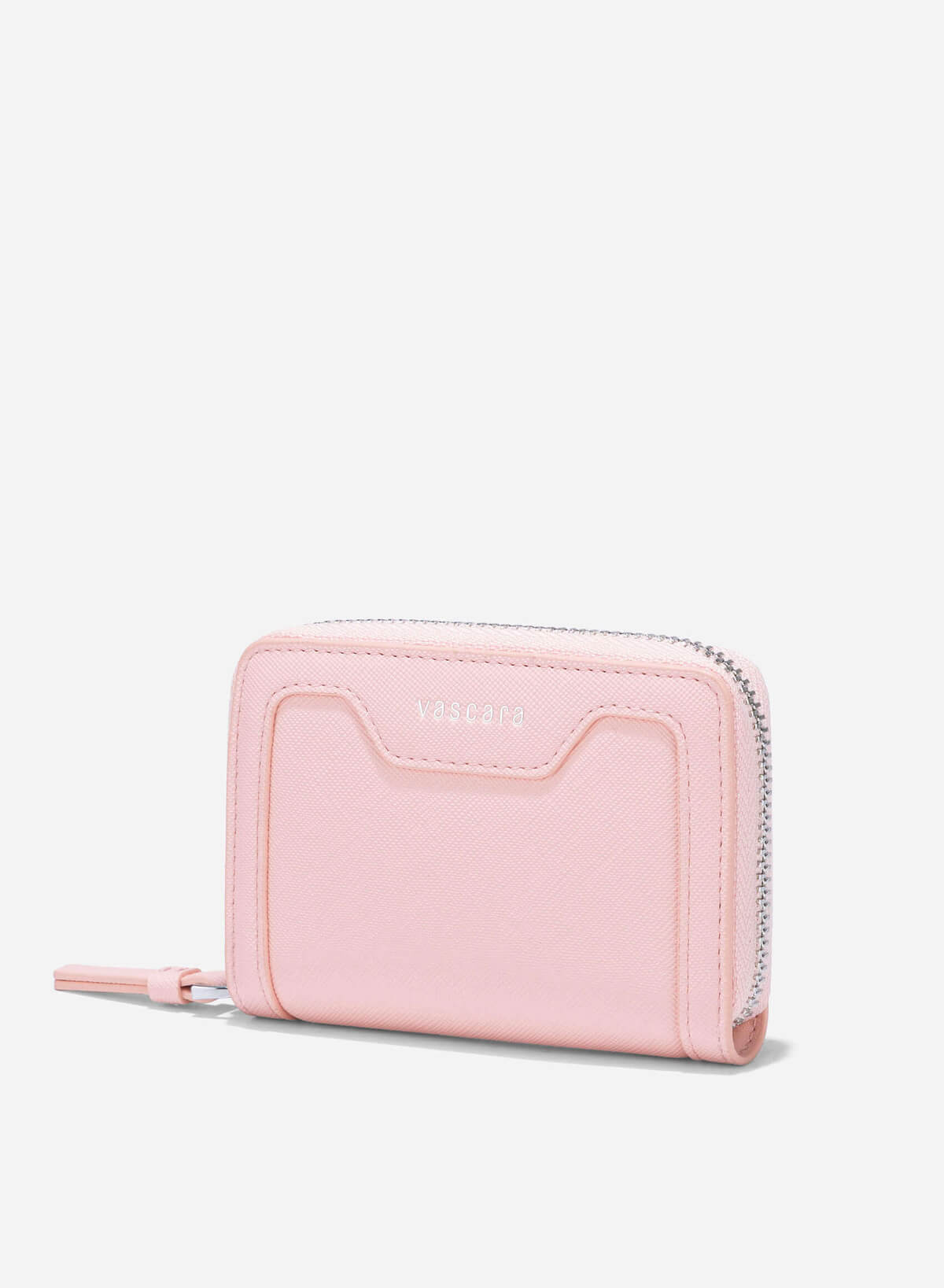 Zip-Around Handheld Mini Wallet - WLL 0301 - Light Pink - vascara.com