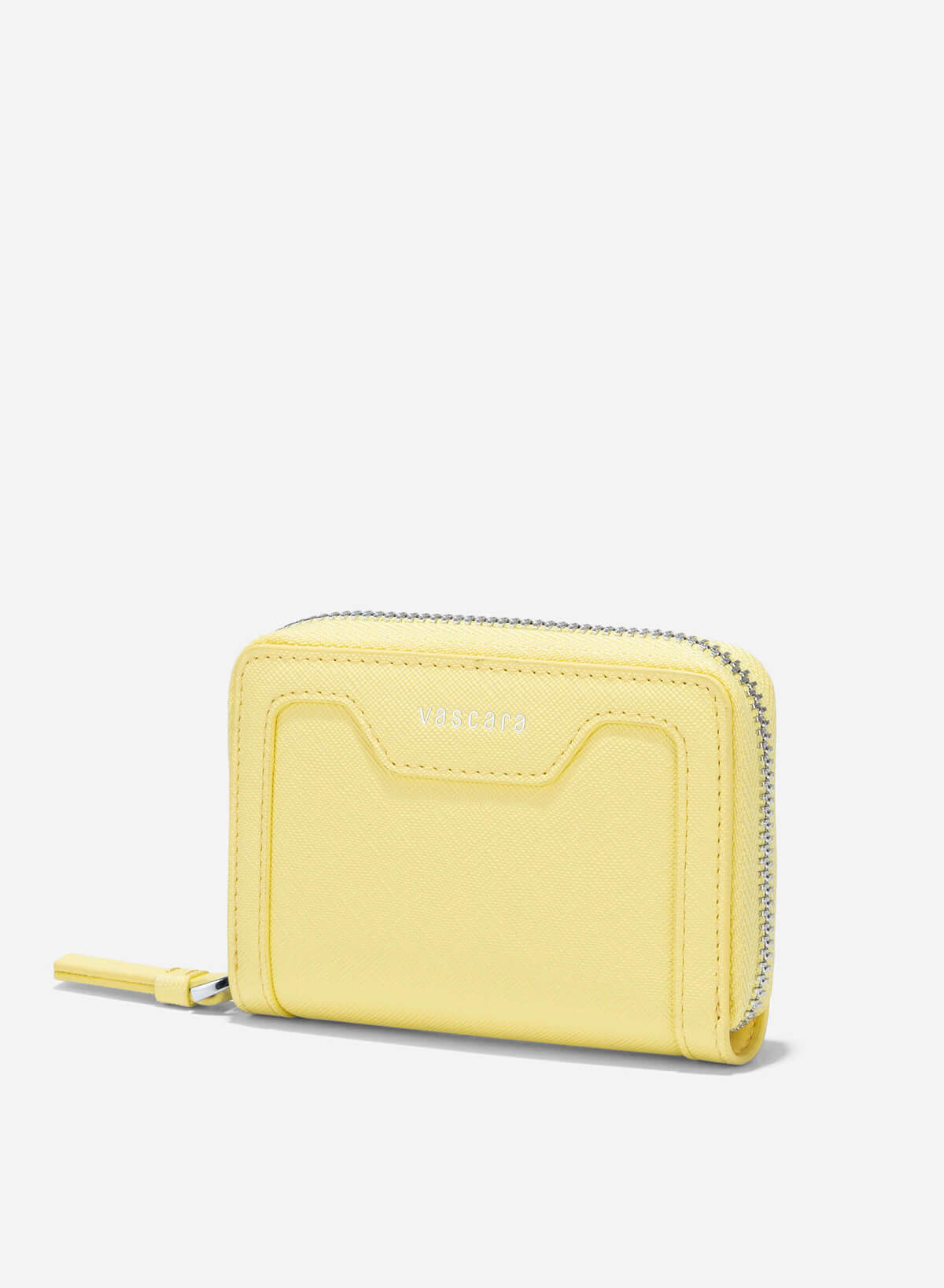 Zip-Around Handheld Mini Wallet - WLL 0301 - Light Yellow - vascara.com