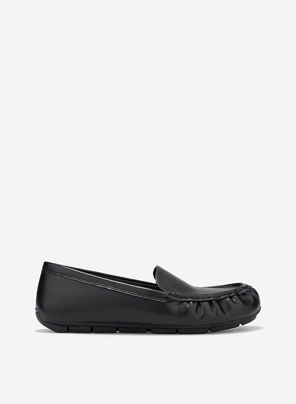 Giày moccasin basic - MOI 0109 - Màu đen