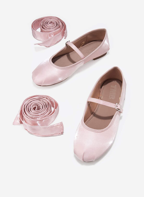 Giày búp bê vải FIORE BALLERINA - BAL 0001 - Màu hồng - VASCARA