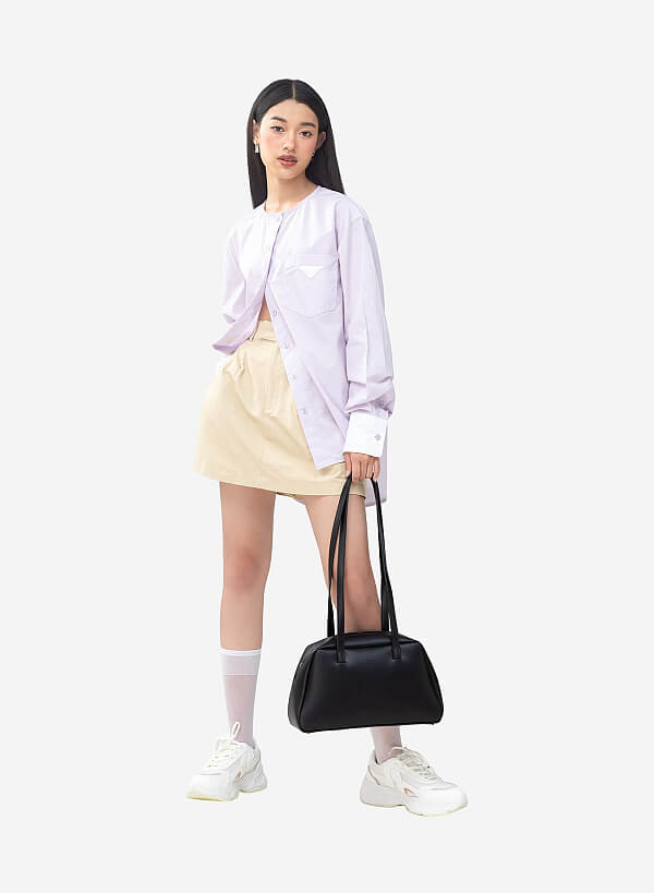 Loaf shoulder bag - CON 0001 - Màu đen - VASCARA