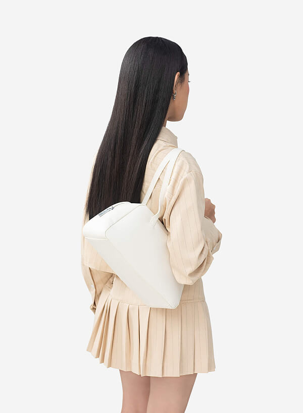 Loaf shoulder bag - CON 0001 - Màu kem - VASCARA