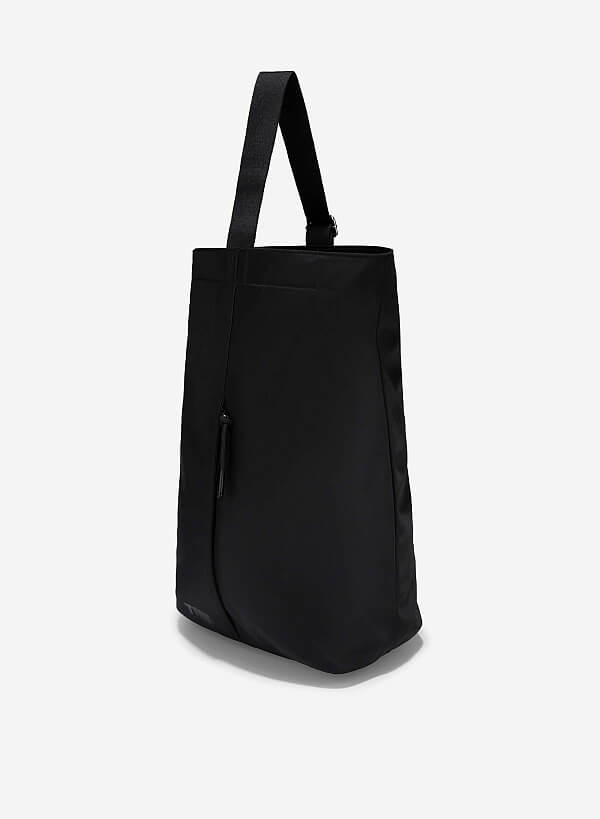 Túi vải cuộn tròn ROLLING BAG - TMB 0002 - Màu đen - VASCARA