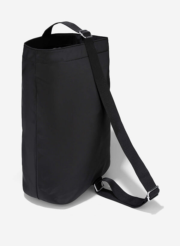 Túi vải cuộn tròn ROLLING BAG - TMB 0002 - Màu đen - VASCARA