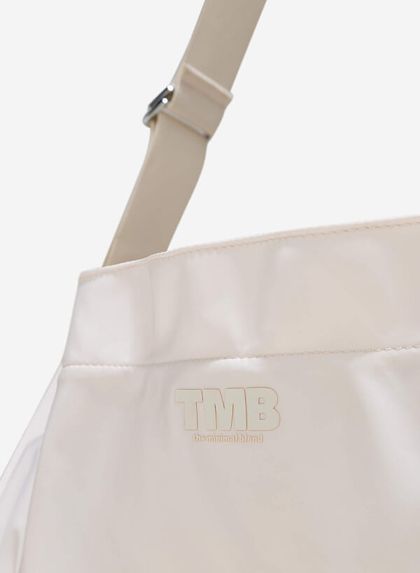 Túi vải đeo chéo dây rút lớn DUMPLING TOTE BAG - TMB 0001 - Màu kem - VASCARA