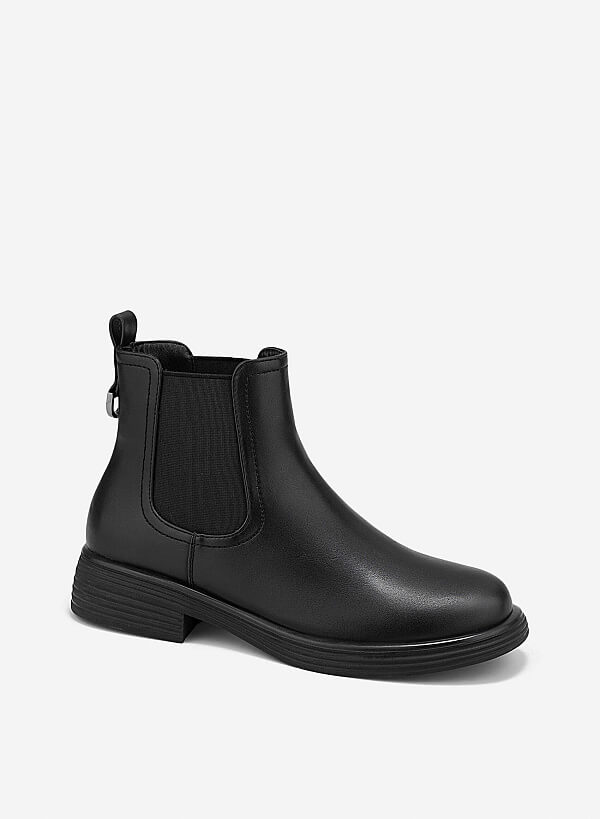 Giày chelsea boots đế chunky - BOT 0940 - Màu đen - VASCARA