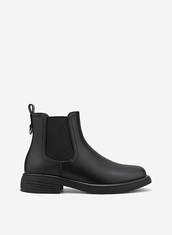 Giày chelsea boots đế chunky - BOT 0940 - Màu đen - VASCARA