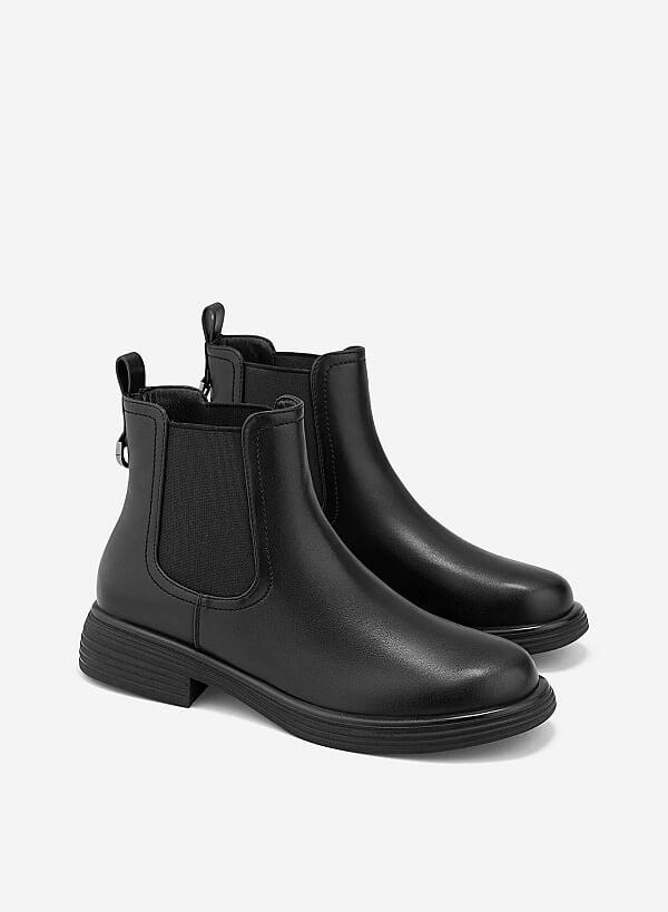 Giày chelsea boots đế chunky - BOT 0940 - Màu đen - VASCARA