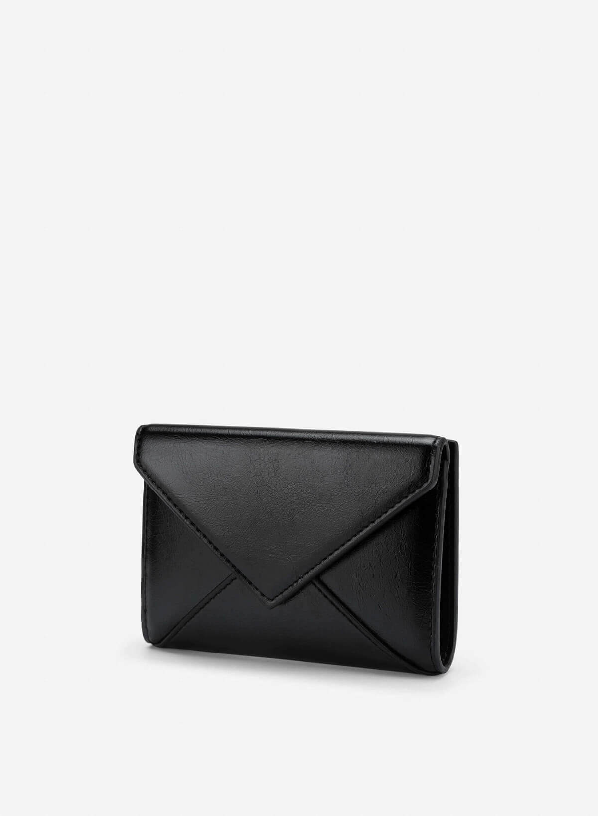 Enveloped Mini Wallet - WLL 0318 - Black - vascara.com