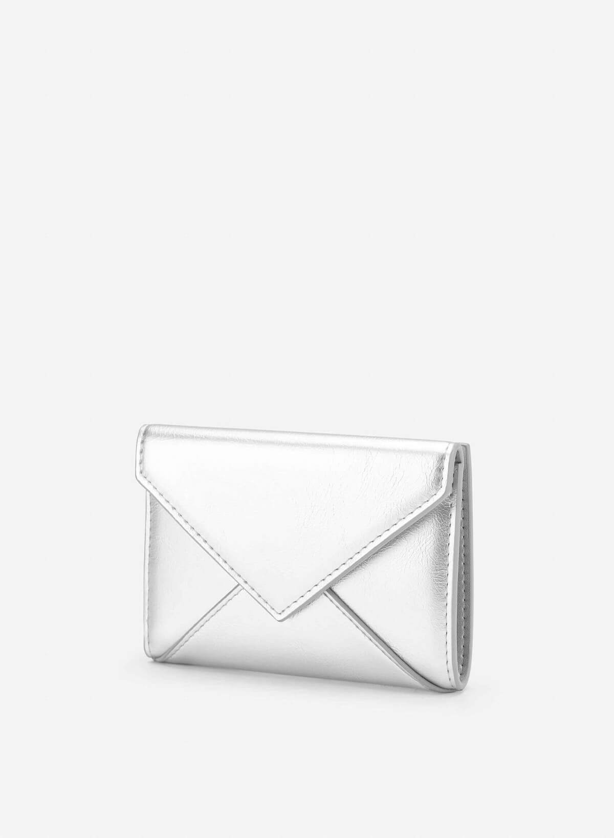 Enveloped Mini Wallet - WLL 0318 - Silver - vascara.com