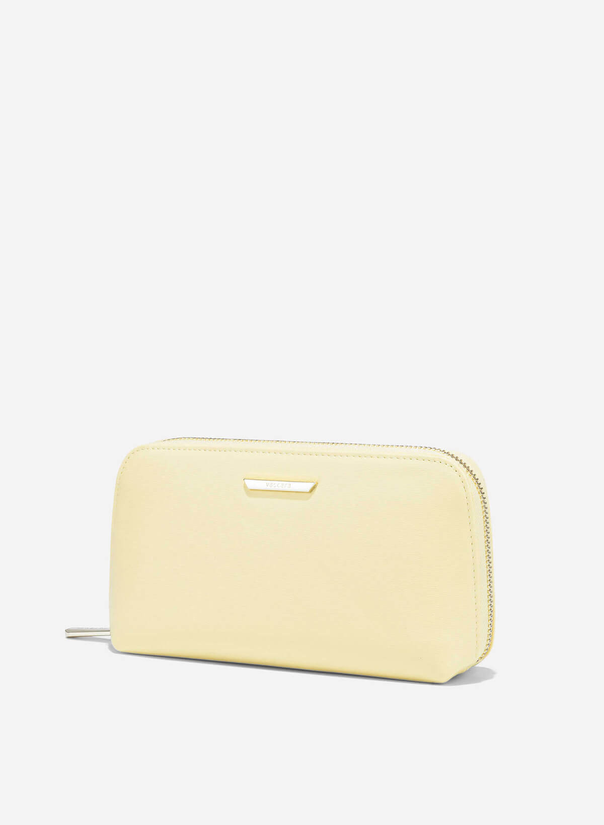 Striped Handheld Wallet - WLL 0311 - Light Yellow - vascara.com