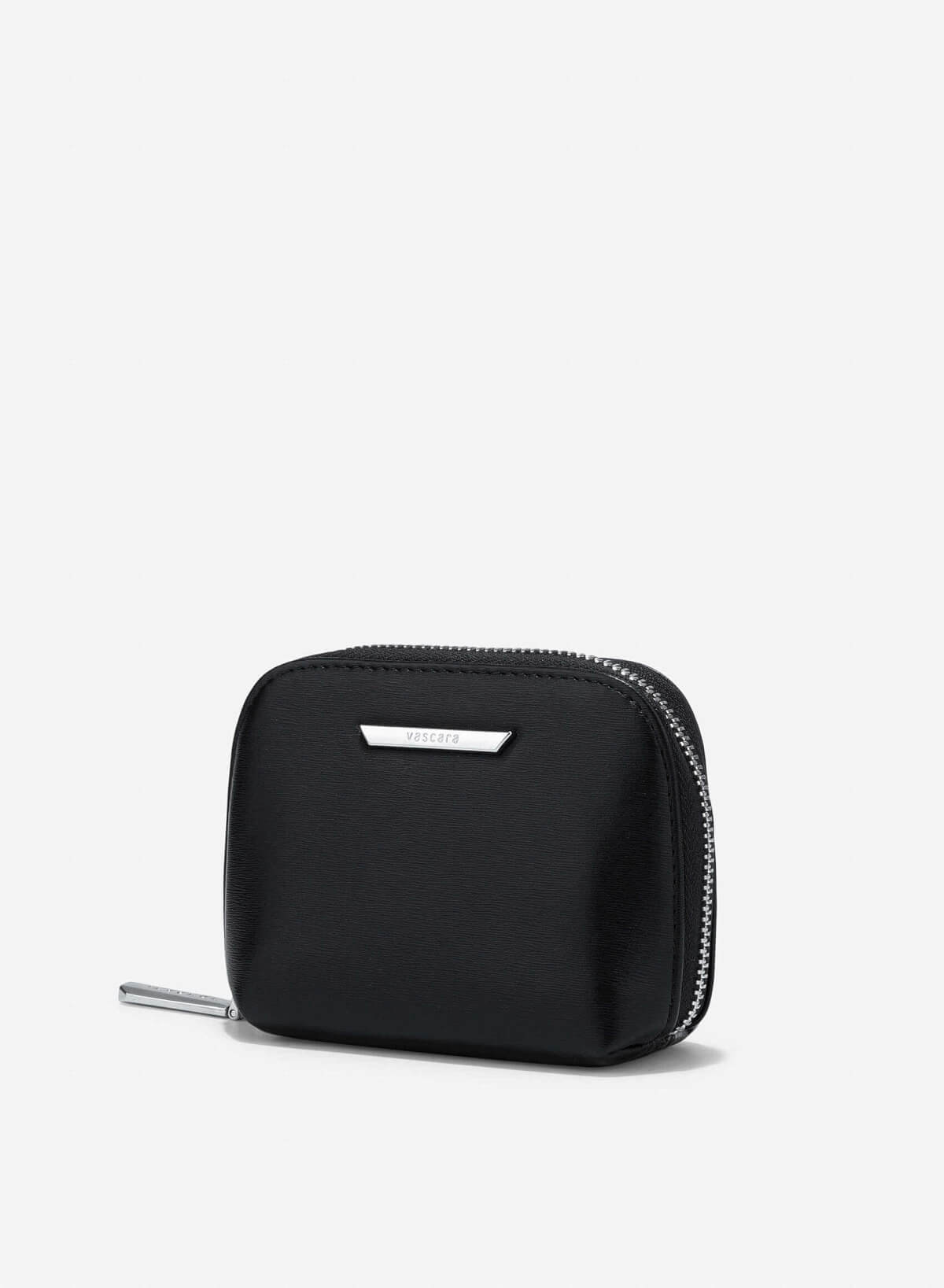 Striped Mini Wallet - WLL 0310 - Black - vascara.com