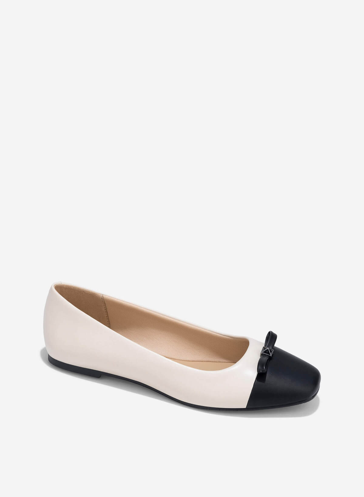 Bow Ballet Flats - SLI 0436 - Cream - vascara.com