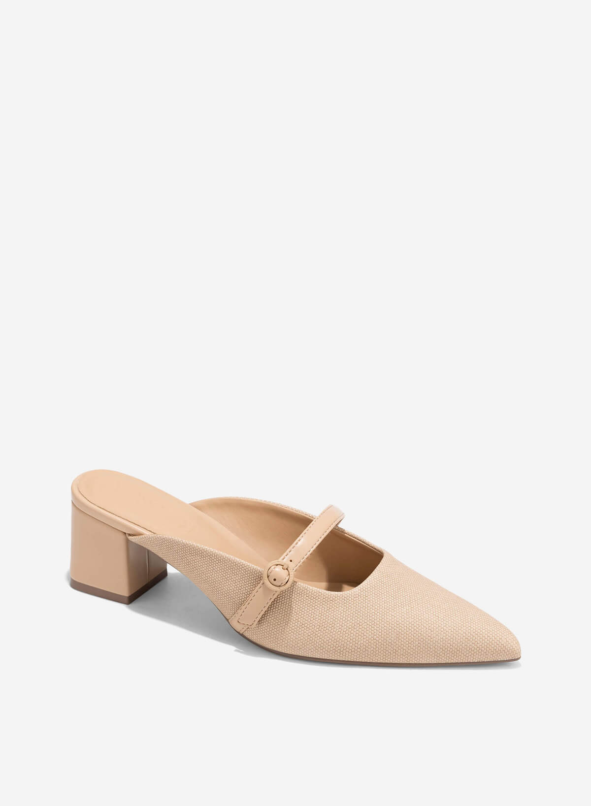 Buckle Mules - MUL 0217 - Beige - vascara.com