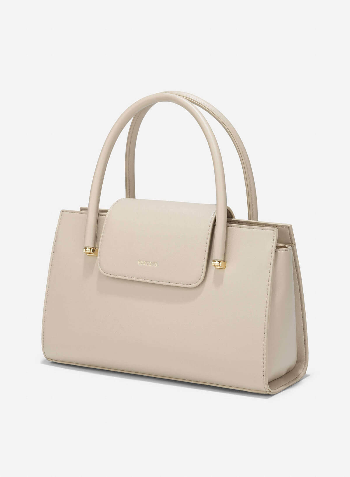 Metal Strap Saddle Bag - SAC 0332 - Cream - vascara.com