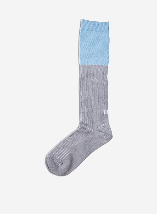 Vớ cổ cao 2 tầng NI SOCKS - SOC 0002 - Màu xám - VASCARA