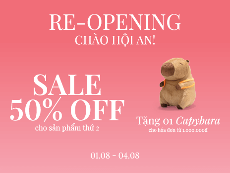 RE-OPENING VASCARA HỘI AN - ƯU ĐÃI LỚN MỪNG KHAI TRƯƠNG