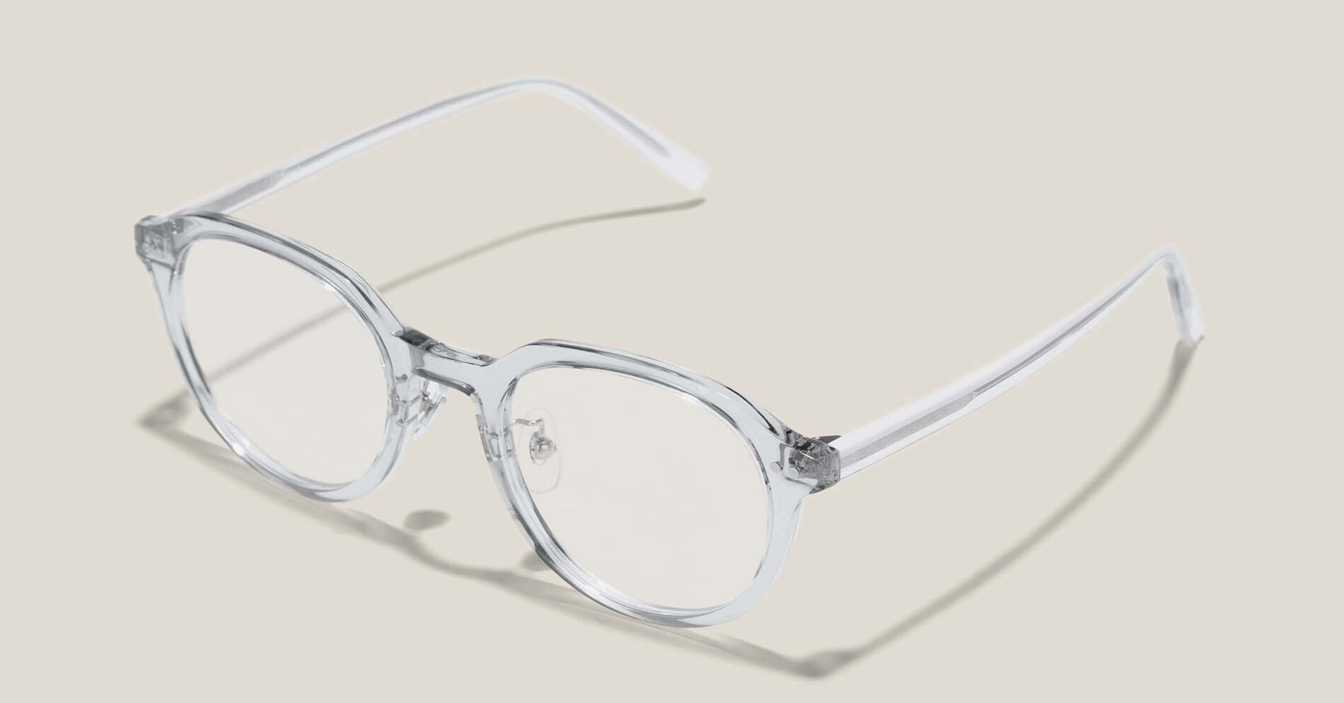 Clear frame wayfarer glasses best sale