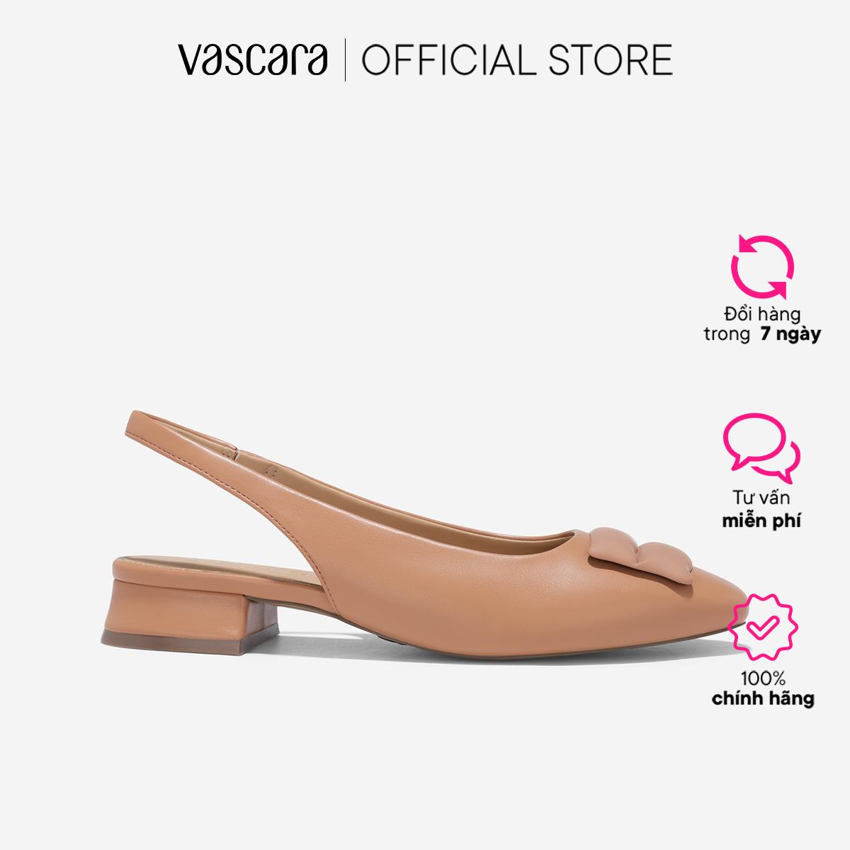 [Voucher 10%] Vascara Giày Slingback Nhấn Trang Trí - BMN 0649